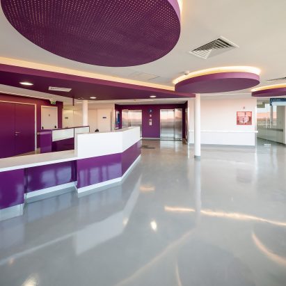 A health facility was included in the new building