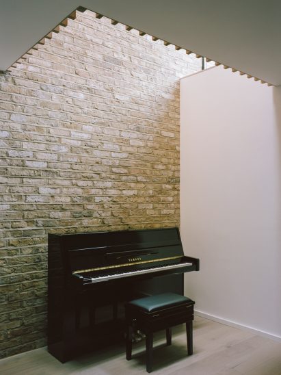 A skylight in the basement