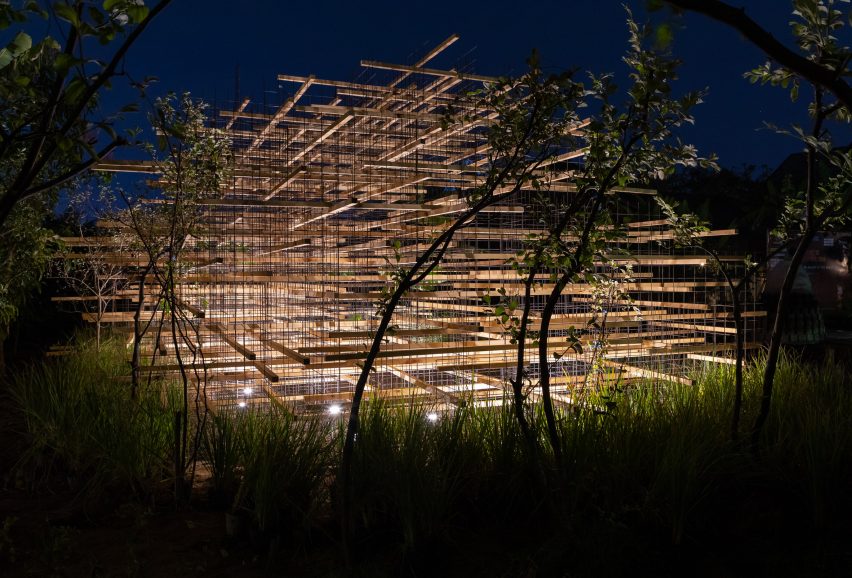 It was designed to look like a natural part of the landscape