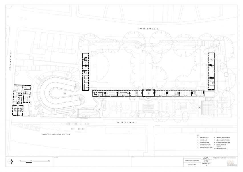 First floor plan of the Museum of the Home