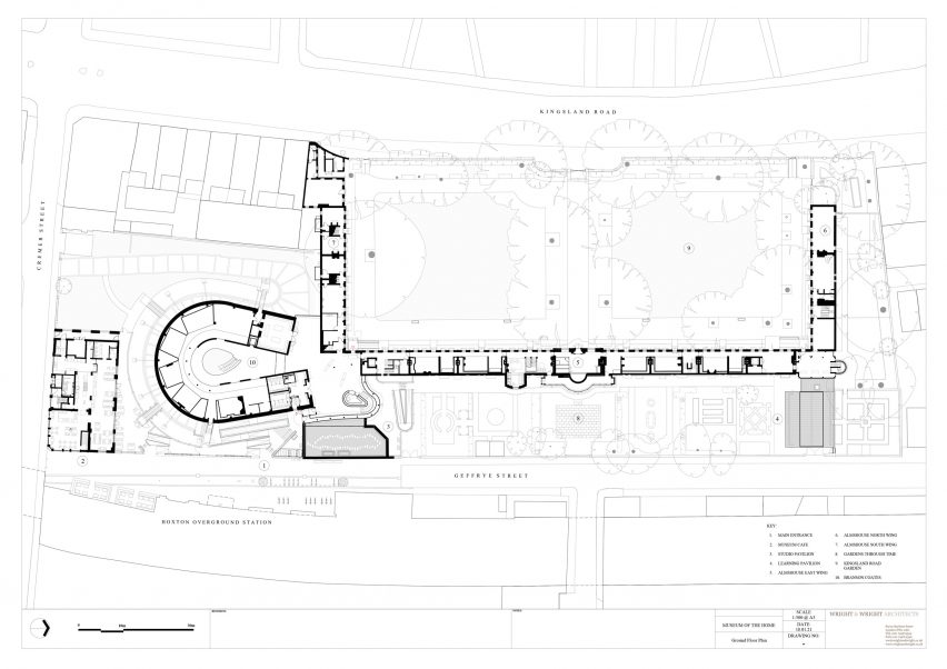 Ground floor plan of the Museum of the Home