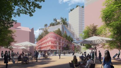 Render of Heuvel shopping centre by MVRDV