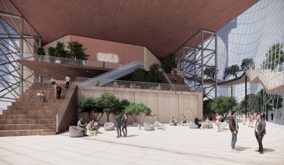 Rendering of Eindhoven Muziekgebouw interior