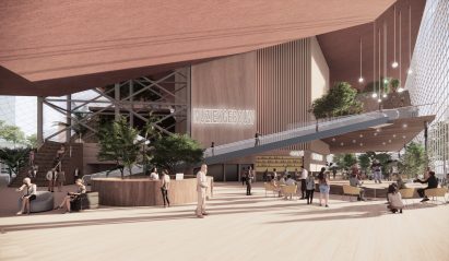 Rendering of Eindhoven Muziekgebouw interior