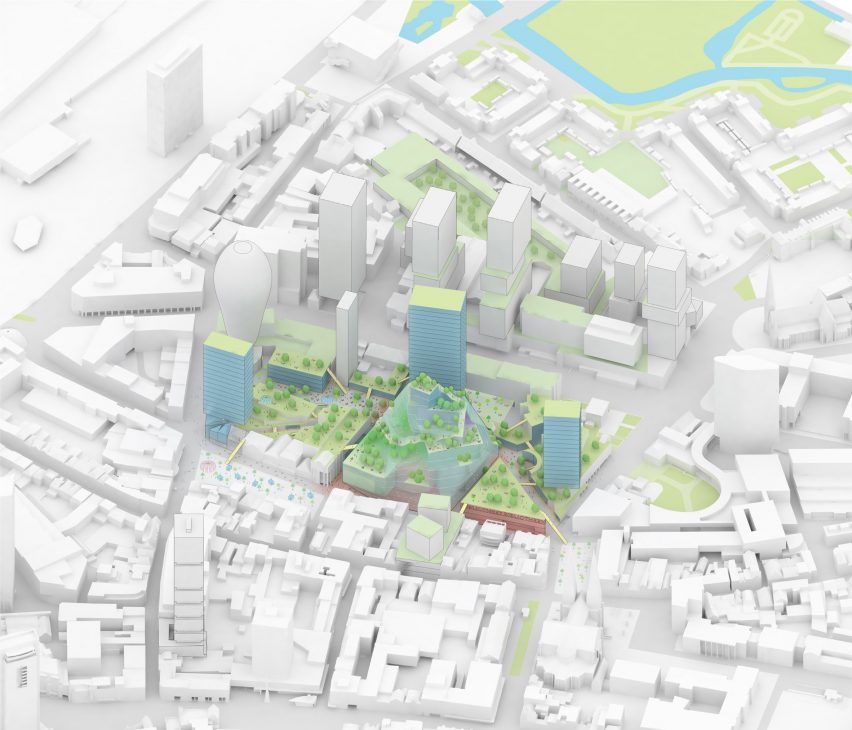 Plans for Eindhoven Heuvel shopping centre and Muziekgebouw