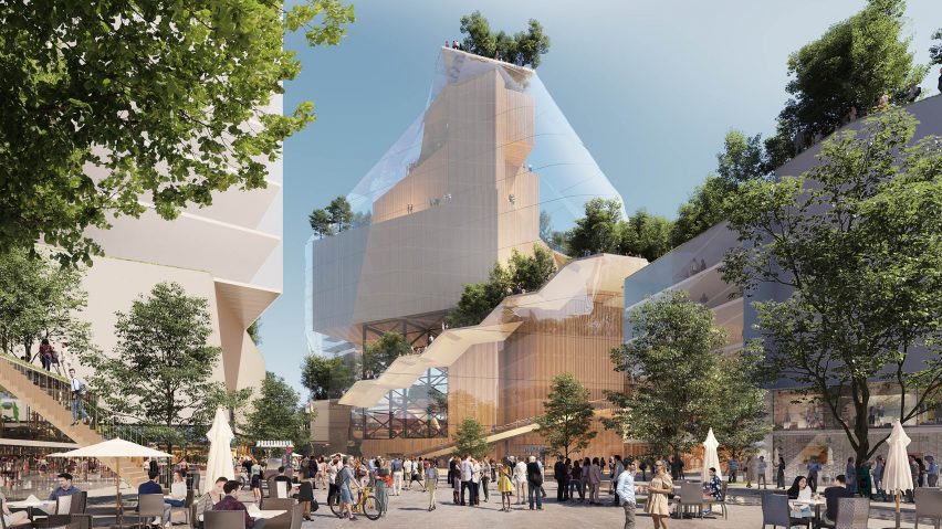 Glass music mountain planned for Eindhoven Muziekgebouw