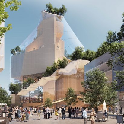 MVRDV to transform Eindhoven’s Heuvel shopping centre with glass “Music Mountain”