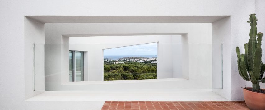 Terraces provide views across the landscape