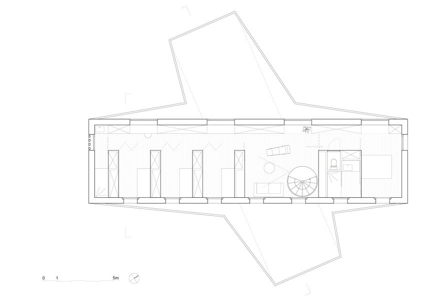 First floor plan of the home