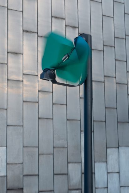 Wind turbine of Papilio light in motion