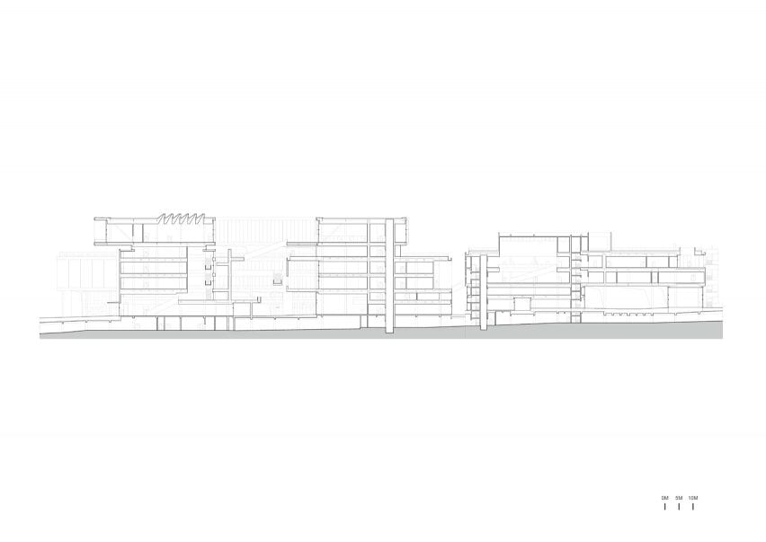 Section of Pingshan Art Museum by Vector Architects