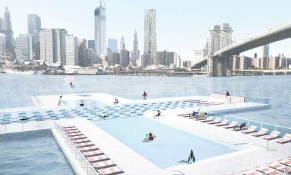 Renders of New York saltwater pool