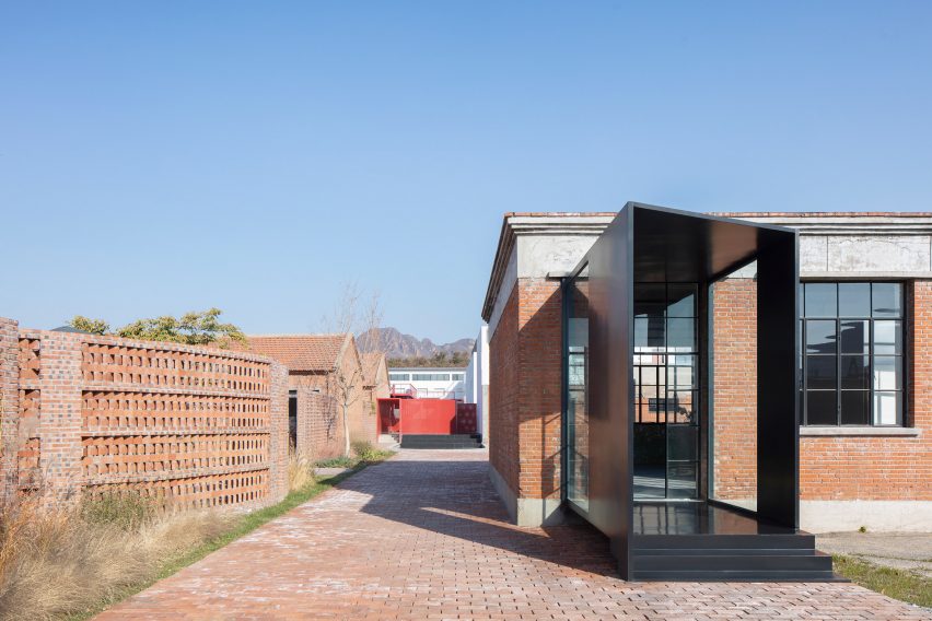 Red brick buildings at a youth centre in China