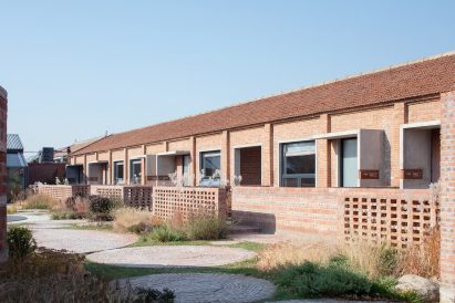 Converted factory buildings made from brick