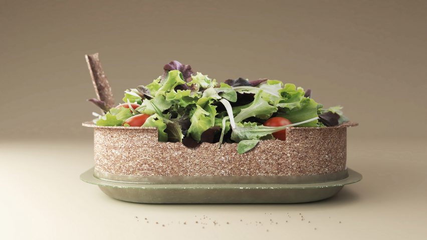 Reuse edible salad bowl