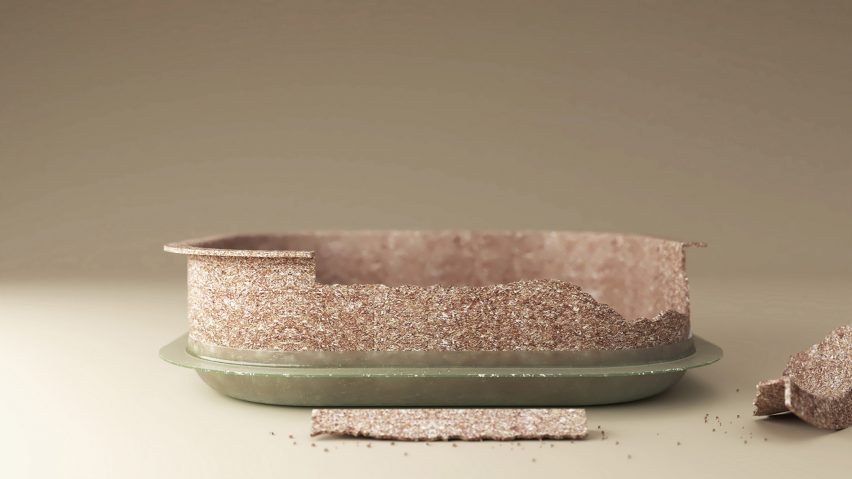Edible salad container