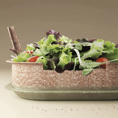 Food container made from wheat