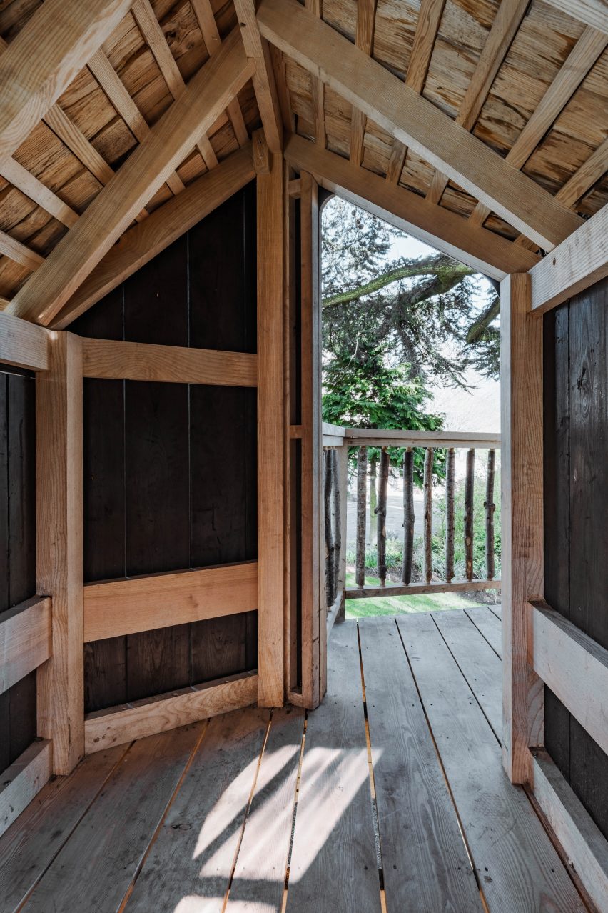 Interior of a tree house