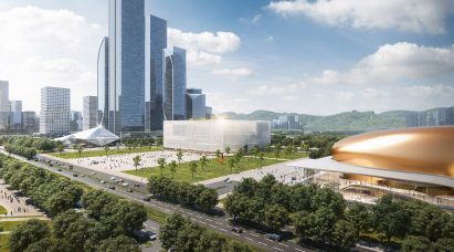 A visual of an exhibition complex in Shenzhen