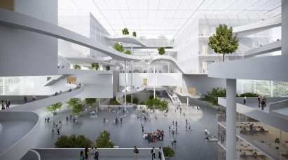 A multi-storey lobby