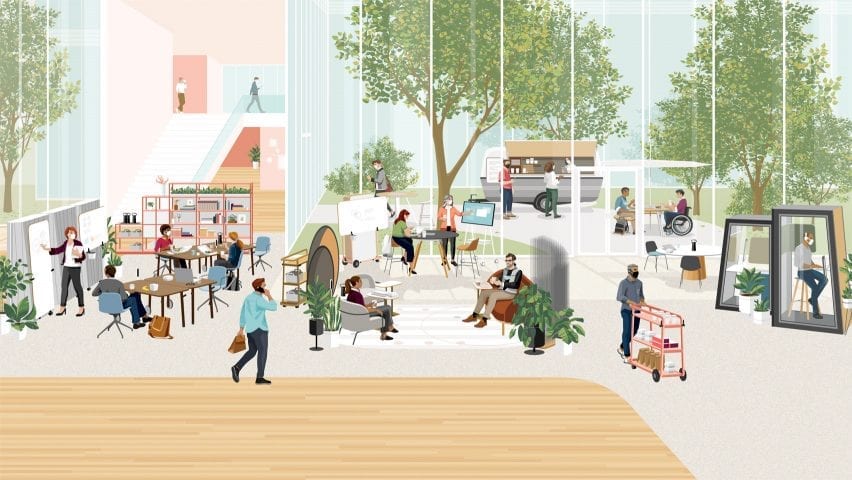 Illustration for Steelcase annual workplace report
