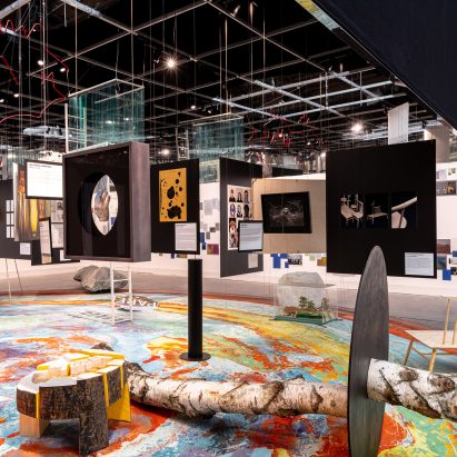 Future Assembly has a large woven rug