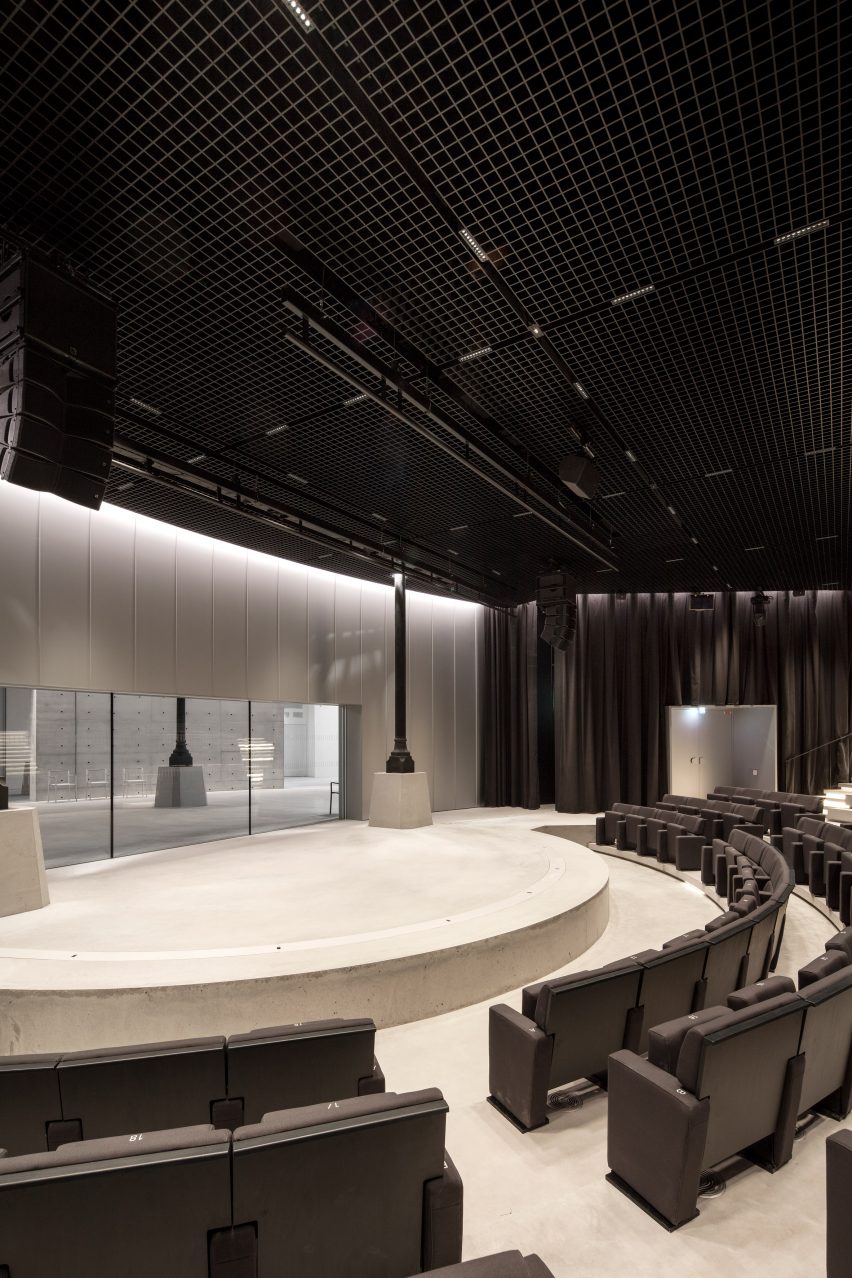 The auditorium can seat 284 people