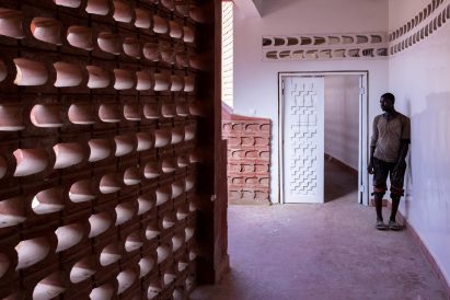 Door informed by Anni Albers weaving study