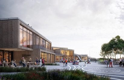 Render of The New School by Henning Larsen