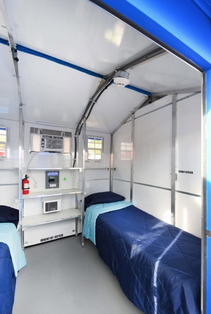 Inside a homeless shelter by Paller
