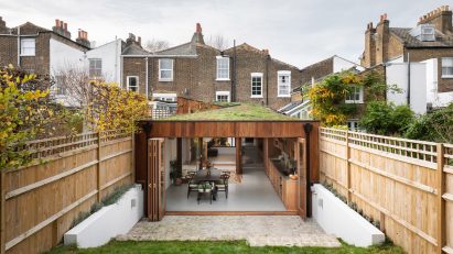 The rear extension of A Cloistered House in London