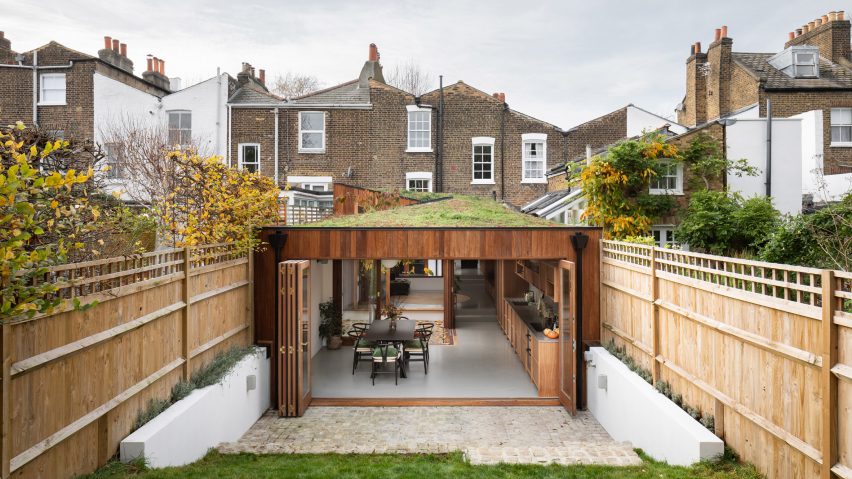 The rear extension of A Cloistered House in London