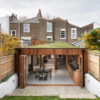 A rear extension to a Georgian house in London