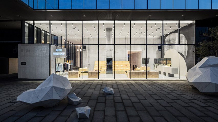 Front of Vans flagship in Seoul