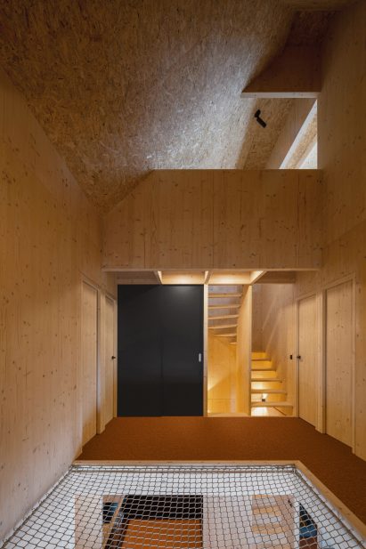CLT interior of a holiday home