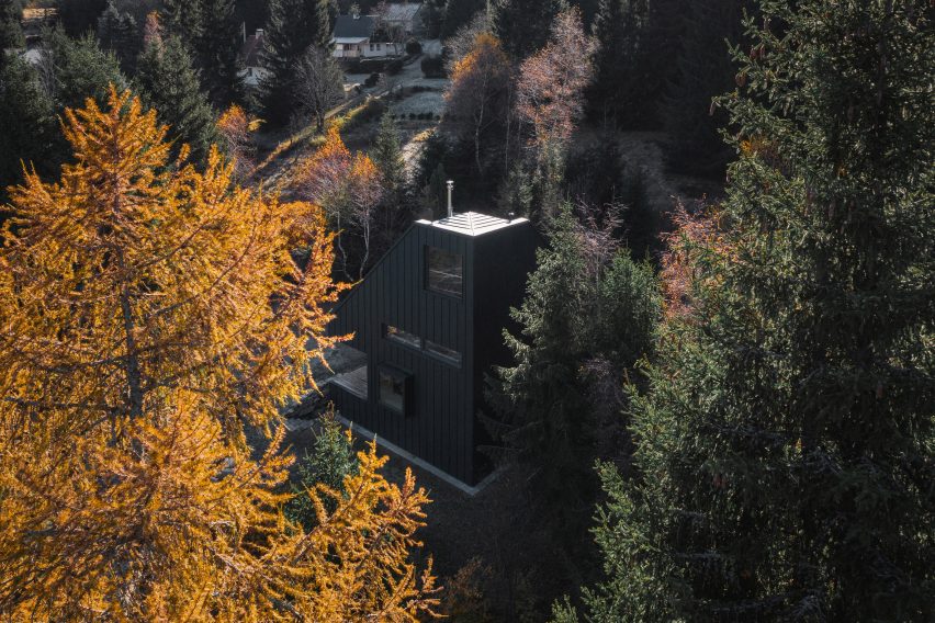 Holiday home made from timber