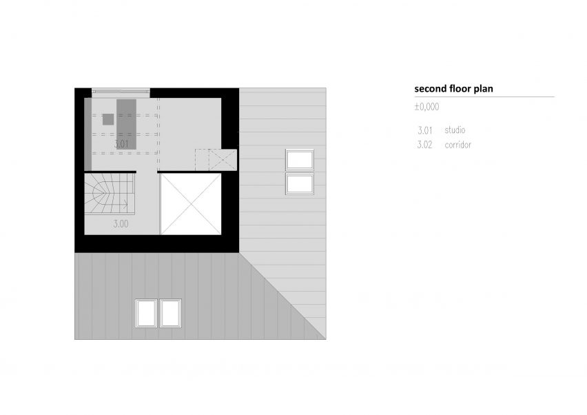 Second floor of Weekend House in Nové Hamry by New How