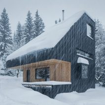 Weekend House is made from CLT timber panels