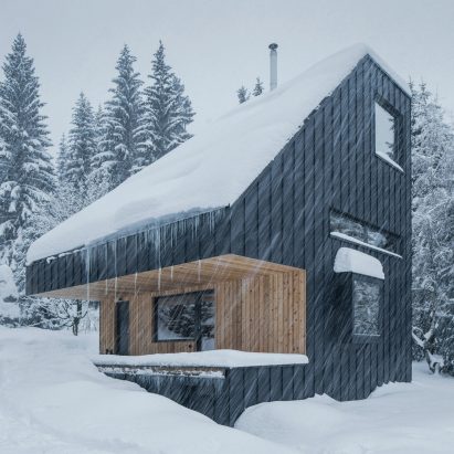 Weekend House is made from CLT timber panels