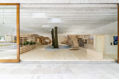 The entrance to What We Share exhibition at Venice Architecture Biennale