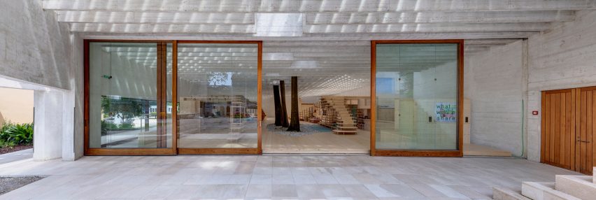 The entrance to the Nordic Pavilion at Venice Architecture Biennale