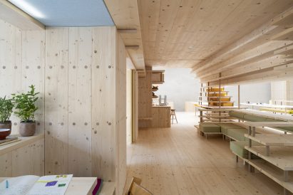 A section of a co-living space by Helen & Hard