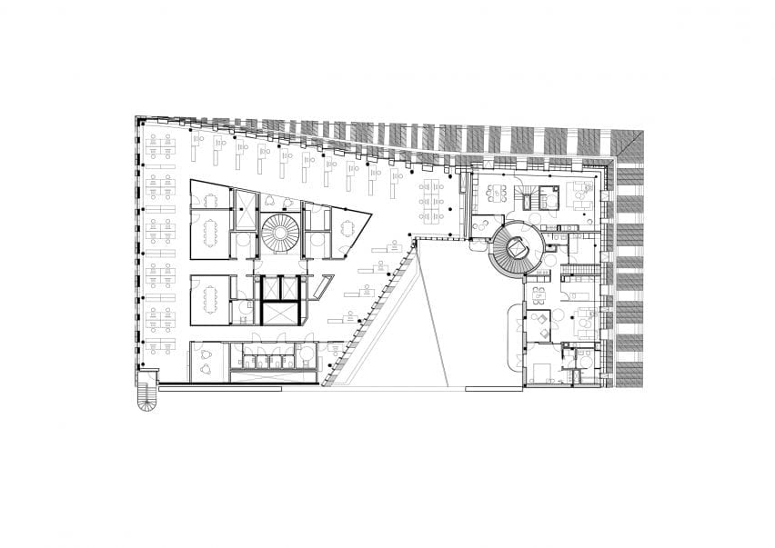 Top level floor plan