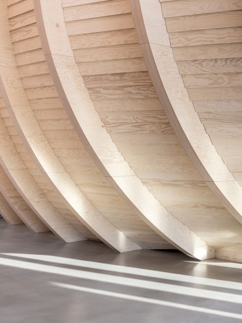 The wooden interiors of Klimatorium
