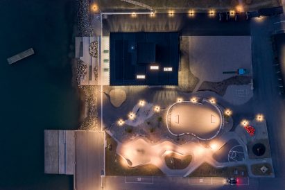 An aerial view of the Klimatorium in Denmark