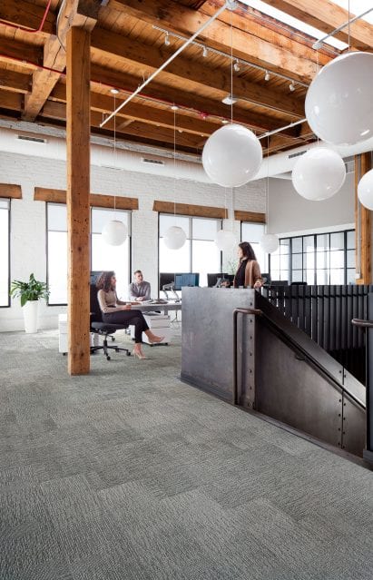 Embodied Beauty carpet by Interface in ash