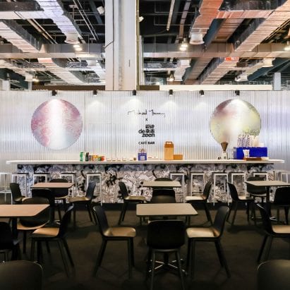 Michael Young x Dezeen cafe and bar at Design Shanghai