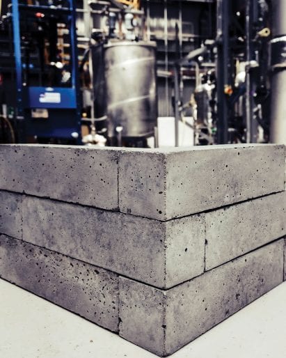 Carbonate bricks by Mineral Carbonation International