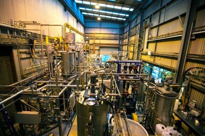 Mineral Carbonation International's pilot carbonisation plant