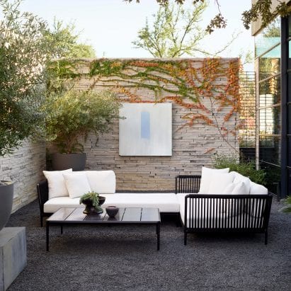 Otti modular outdoor seating by Vincent Van Duysen for Sutherland Furniture